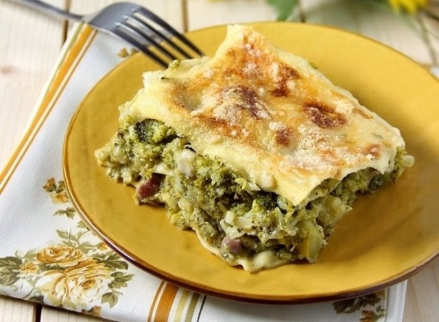 Lasagne con broccolo siciliano